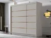 A modern bedroom with a large wardrobe. Produktbild-Vorschau