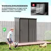 Outsunny Metall Gerätehaus 1,34m² 161,5 x 94,5 x 196cm Produktbild-Vorschau 6