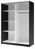 raumhirsch KLEIDERSCHRANK Schwarz 151/199/62 Produktbild-Vorschau 4