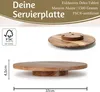 LS-LebenStil XL Servierplatte Drehteller Akazie 37cm Produktbild-Vorschau 2