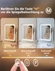 Specchio da trucco a LED ZMH con illuminazione, 25×30 cm, 3 Anteprima dell’immagine prodotto 2