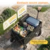 SUNULA Bollerwagen Faltbar Tragkraft 120 KG Handwagen mit Produktbild-Vorschau 7