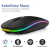 Bezdrôtová herná myš RGB - dobíjacia myš Bluetooth s LED Náhľad obrázku produktu 4