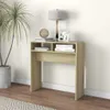 vidaXL Konzolový stôl Sonoma Oak 78x30x80 cm Materiál dreva Náhľad obrázku produktu 2