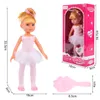 MalPlay Babypuppe Darlene Blonde Ballerina 34cm Spielpuppe Produktbild-Vorschau 2