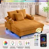 A chaise lounge with built-in LED lighting and accessories. Voir les images du produit
