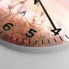 Wanduhr - Rund - Glasuhr - Wiese Getreide Natur - 40x40cm - Produktbild-Vorschau 5