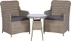 vidaXL 3-tlg. Bistro-Set mit Kissen Poly Rattan Braun Produktbild-Vorschau 7