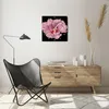 Wanduhr - Quadrat - Glasuhr - Hibiskus Blume Rosa - 40x40cm Produktbild-Vorschau 6