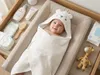 Kinderhandtuch mit Kapuze NUBI 75x75, weiß Produktbild-Vorschau 4