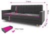 Schlafsofa Sara - Sofa mit Bettkasten und Schlaffunktion, Produktbild-Vorschau 5
