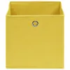 Úložné boxy 10 ks, netkaná textília 28x28x28 cm,žlté Náhľad obrázku produktu 3