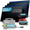 SUNNIVA® 2000W Balkonkraftwerk BIFAZIAL FULLBLACK komplett Produktbild-Vorschau 1
