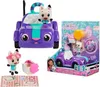 A collage of a toy car with a cat figurine, accessories, and packaging. Anteprima dell’immagine prodotto