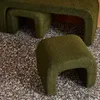 sweeek - Bank und Satzhocker Bouclé - Khaki Produktbild-Vorschau 7