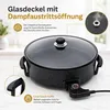SHOV Elektrische Pizzapfanne Ø36 cm – 1500 W, Glasdeckel & Produktbild-Vorschau 5