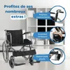 Fauteuil roulant pliable Fauteuil roulant pliant automoteur Voir les images du produit 4