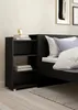 Tête de lit avec rangement pour lit 140x200 cm Noir mat Voir les images du produit 2