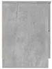 vidaXL Table de nuit avec 2 tiroirs gris béton 40x36x50 cm Voir les images du produit 6