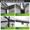 BRAST Gewächshaus Aluminium mit Fundament | 190x190x195cm | Produktbild-Vorschau 7