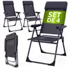 CASARIA® Lot de 4x Chaises de Jardin Pliantes en Aluminium Voir les images du produit 1