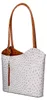 Sac à dos pour femmes, en cuir autruche, convertible, avec Voir les images du produit 2