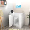 Sitzwanne Whirlpool Badewanne mit Tür S08WP-A-L 68x110cm Produktbild-Vorschau 2