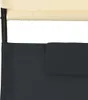 vidaXL Doppel-Sonnenliege mit Sonnendach Textilene Schwarz Produktbild-Vorschau 5