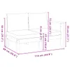 Design Gartensofa mit 1 Armlehne 2-Sitzer Massivholz Produktbild-Vorschau 8