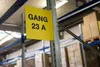 Regalschild L-Fahne quer, gelb mit schwarzem individuellem Produktbild-Vorschau 2