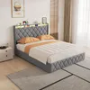 UnboxG Polsterbett 160x200 cm mit Bettkasten, Samt Produktbild-Vorschau 14