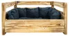 Hundebett aus Massivholz 90x57x45 cm – Braun, Natur oder Produktbild-Vorschau 3