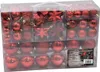115er Set Rot Weihnachtskugeln mit Spitze Christbaumschmuck Produktbild-Vorschau 2