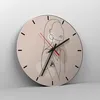 Wanduhr - Rund - Glasuhr - Stück Linie Frau - 40x40cm - Produktbild-Vorschau 4