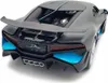 Rear view of a black and blue Bugatti Divo toy car. Produktbild-Vorschau