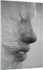 Bilder auf glas - Einteilig - Gesicht Grafiken Fäden - Produktbild-Vorschau 1