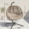 Outsunny hangstoel, tweepersoons hangstoel met kussen, Productafbeelding-voorbeeld 8