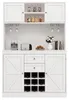 Buffet de cuisine XL (120 x 188 cm) blanc, armoire haute au Voir les images du produit 7