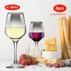 bicchiere da vino alpina 4 pezzi 360 ml trasparente con Anteprima dell’immagine prodotto 3