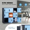 SucceBuy Metal Employee Locker, 9-türiger schwarzer Schrank Produktbild-Vorschau 3