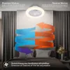 Briloner Deckenventilator mit Licht Fernbedienung Ø38cm Produktbild-Vorschau 5