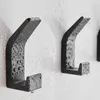 5er set Garderobenhaken Schwarz Metall Kleiderhaken Produktbild-Vorschau 3