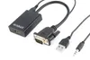 Gembird A-VGA-HDMI-01 Videokabel-Adapter 0 15 m HDMI Typ A Produktbild-Vorschau 2