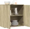 vidaXL Příborník Sonoma dub 79x38x80 cm Materiál na bázi Náhled obrázku produktu 4