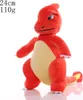 A red plush toy of a Charmander, a Pokémon character, is shown against a white background. Produktbild-Vorschau
