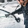 Intirilife Eiskratzer 2in1 Schneebürste in Schwarz -60cm- Produktbild-Vorschau 4