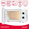 SHARP YC-MS01E-C Mikrowelle (800 W, 20 L, 5 Produktbild-Vorschau 4