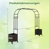GOPLUS Rosenbogen mit Pflanzkästen, Gartenbogen mit Produktbild-Vorschau 5