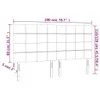vidaXL Testiere 4 pz. Velluto grigio scuro 100x5x78/88 cm Anteprima dell’immagine prodotto 8
