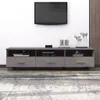 TV-Schrank HAMAR Hellgrau 158x40x40 cm Massivholz Kiefer Produktbild-Vorschau 2